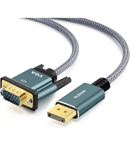 SHULIANCABLE Kabel HDMI na VGA, kabel konwerterowy HDMI na